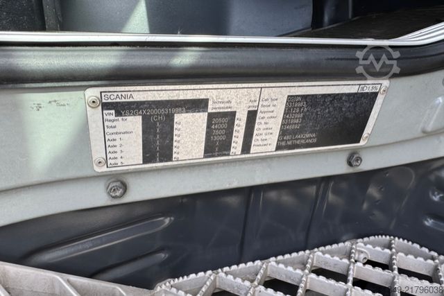Tractora standard SCANIA R480 4x2 hydraulik