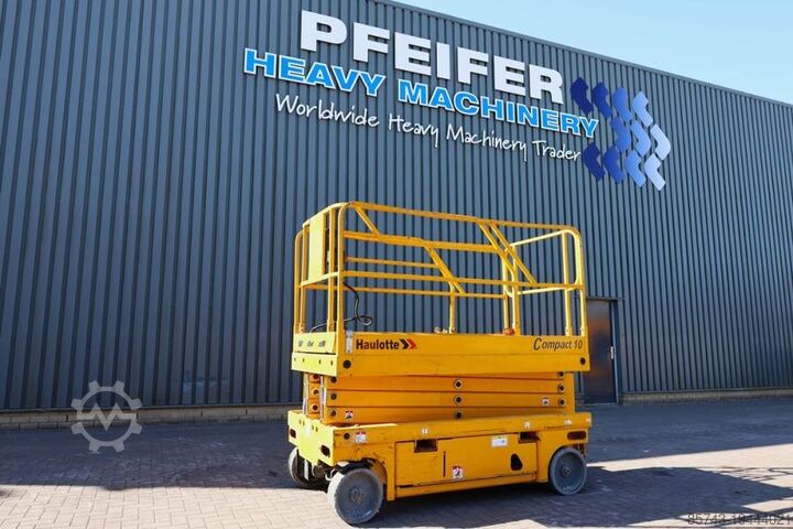 Scherenhebebühne Haulotte Compact 10 Electric, 10m Working Height, 450kg Cap