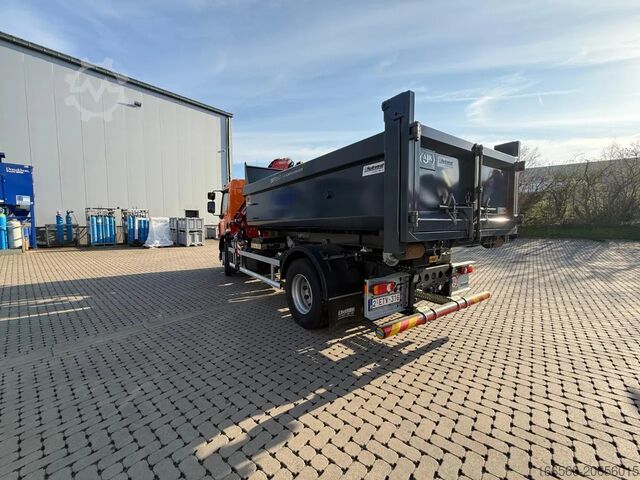 Přeprava kontejnerů (kabelový systém) DAF LF 290 FA Fassi F125A.2.23 XE-Dynamic + HYVA 12...