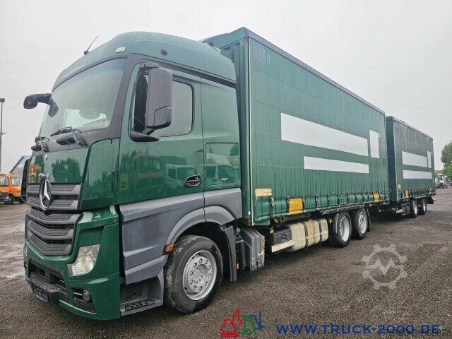 Camion cu platformă și prelată Mercedes-Benz Actros 2536 6x2 58m³ Mega Wechselbrücke Retarder