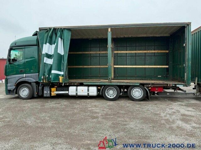 Camion cu platformă și prelată Mercedes-Benz Actros 2536 6x2 58m³ Mega Wechselbrücke Retarder