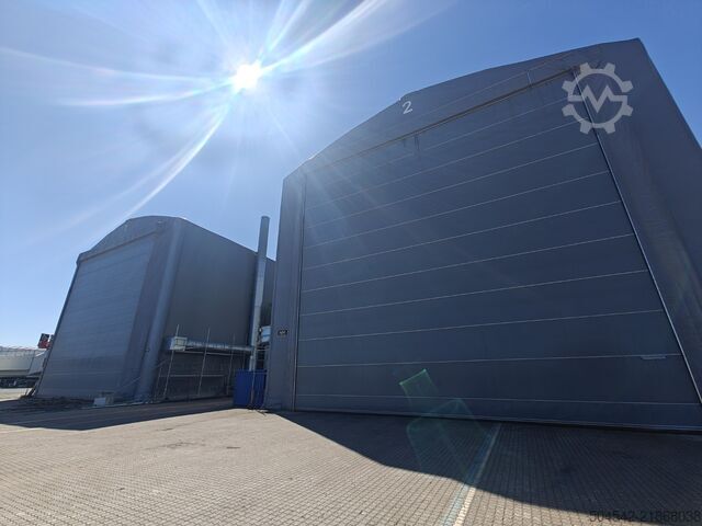 Construction de hall HallGruppen 120 meter x 18 meter insulated