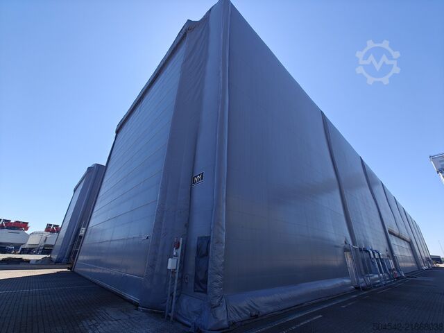2 x μονωμένες σκηνές αίθουσες 120 × 18 μέτρα HallGruppen 120 meter x 18 meter insulated