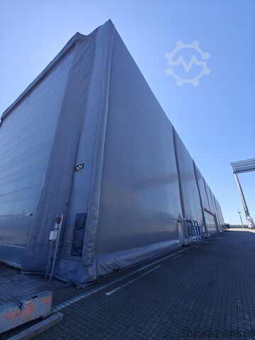 2 x yalıtımlı çadır salonu 120 x 18 metre HallGruppen 120 meter x 18 meter insulated