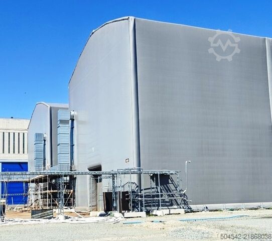 2 x yalıtımlı çadır salonu 120 x 18 metre HallGruppen 120 meter x 18 meter insulated
