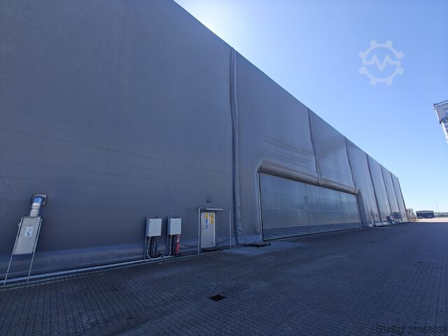 2 x yalıtımlı çadır salonu 120 x 18 metre HallGruppen 120 meter x 18 meter insulated