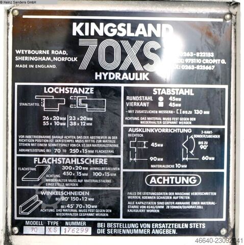  KINGSLAND 70 XS HYDRAULIK