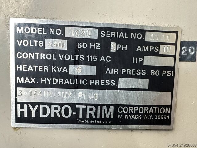 Εργαστηριακή Θερμοπλαστική Μηχανή Labform 1620 Hydro Trim