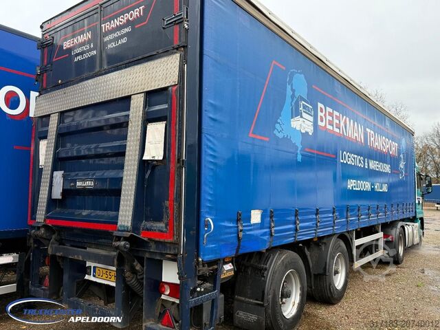 Curtain sided Pacton TBD.230 Tridec, Schuifdak, 2000 kg laadklep