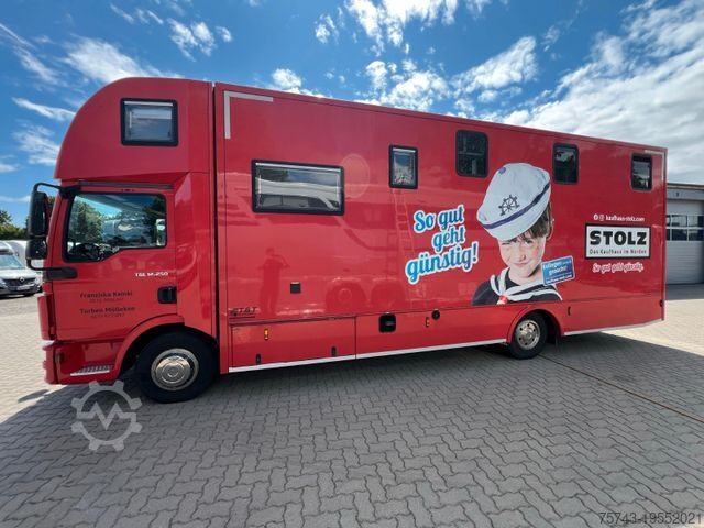 Kreaturvogn MAN 12250 4-5 Pferde Wohung