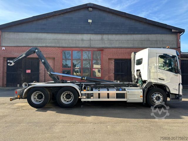 Roll-off tipper truck VOLVO FM420 6x4 Abroller Meiller RS21.65 AHK Lift