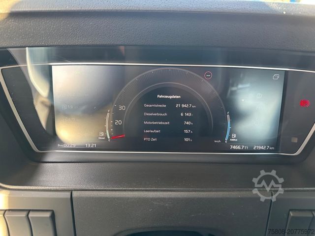 Roll-off tipper truck VOLVO FM420 6x4 Abroller Meiller RS21.65 AHK Lift