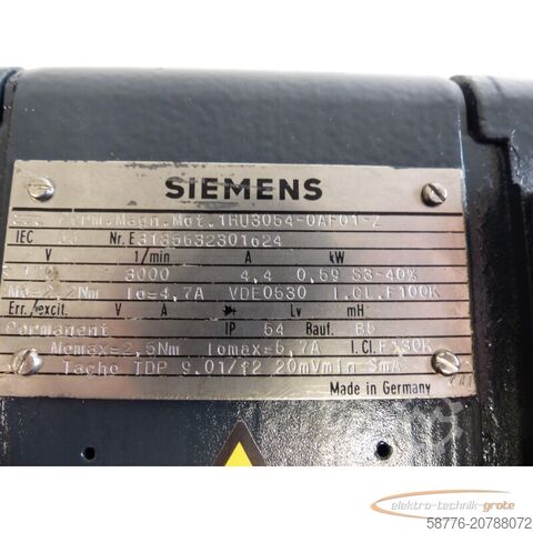 Control unit Siemens 1HU3054-0AF01 -Z SN: E3185632301024 gen. - 12 Mon. Gewährleistung!