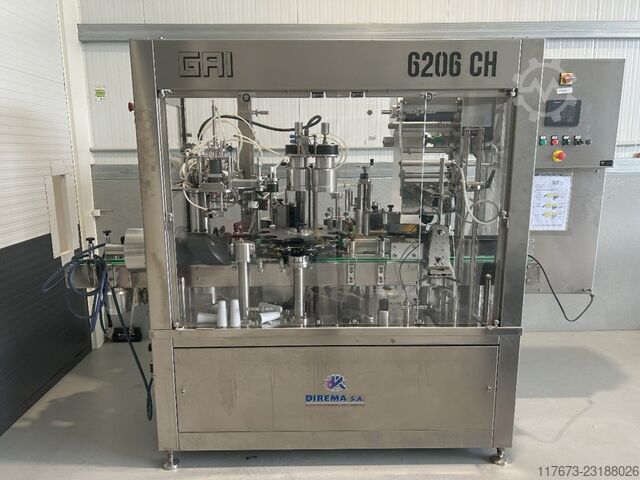 Etiquetadora + encapsuladora de segunda mano GAI 6206CH-001 1200 bph GAI 6206CH-001