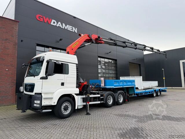 MAN TGS 26.480 6x6H Tracteur/Châssis cabine avec Palfinger PK 42002 Euro 5 MAN TGS 26.480 6x6H Trekker/ Bakwagen Palfinger PK ...