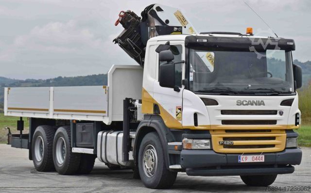 Autolaadkraan SCANIA P 420* PRITSCHE 6,40m * PK 29002+FUNK * 6x4