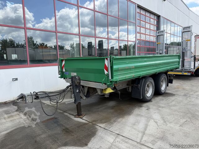 Třístranný sklápěcí přívěs Müller Mitteltal ka-ta-r 14,4  14,4 t Tandemkipper- Tieflader, Breitbereift