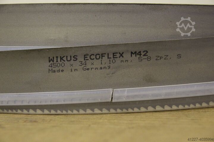 Metalbåndsavklinge 4500x34x1,10 mm 5-8 ZpZ, S Wikus ECOFLEX M42