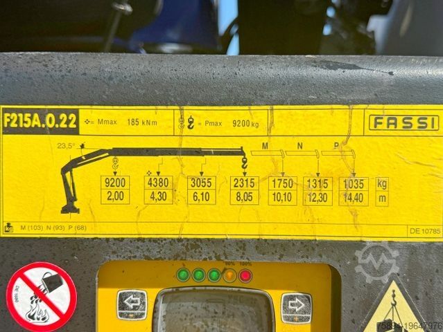 Kiper kamion IVECO TRAKKER 450 * FASSI F215A.0.22 + FUNK / 8x4 *TOP