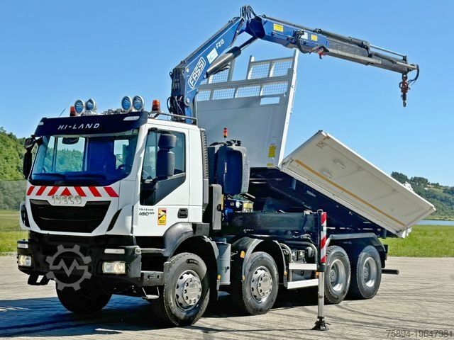 Auto-dizalica montirana na kamionu IVECO TRAKKER 450 * FASSI F215A.0.22 + FUNK / 8x4 *TOP