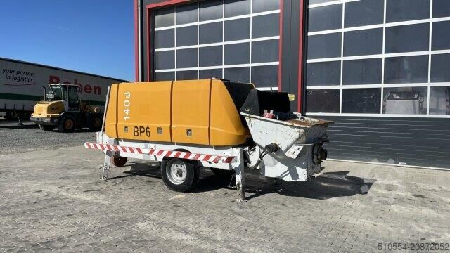 Betonpomp BSA Putzmeister 1408 E Elektro Betonpumpe Tunnelbau