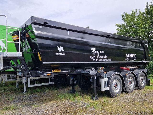 Semi-remorque benne WIELTON Strong Master HARDOX 26m3 Stahlmulde HP SOFORT