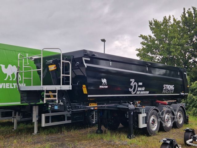 Semi-remorque benne WIELTON Strong Master HARDOX 26m3 Stahlmulde HP SOFORT