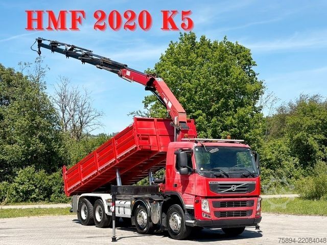Kamyon üzerine monteli vinç VOLVO FM 420 Kipper 6,40m *HMF 2020 K5/FUNK *8x4