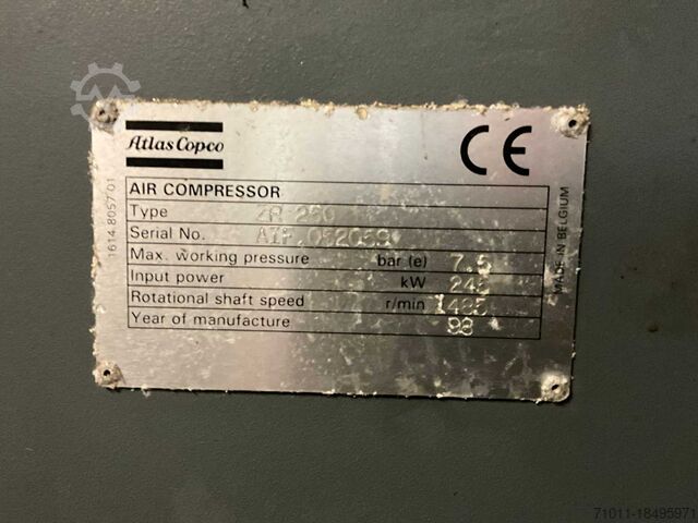 Compresor de tornillo Atlas Copco Atlas Copco 