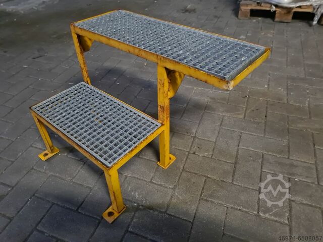 Machinetrap Stalen trap Stalen trap Maschinentritt Stahltreppe Stahltreppen Bautreppe / Höhe: ca. 515 mm