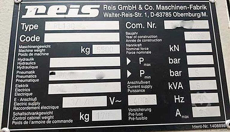 Ledade robotar Reis RV 130-150P/RL130