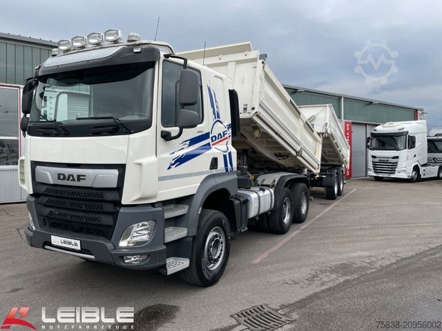 Háromirányú billenő teherautó DAF CF 480 6x4*Meiller Kipper*Bordmatik*nur 143 tkm*