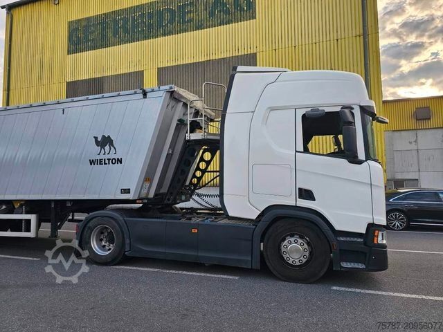 Standard nyergesvontató SCANIA R450,Retarder,Kipphydraulik,ALCOA LM