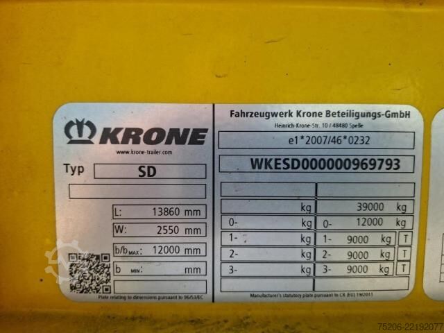 Poluprikolica Krone B43 Standard