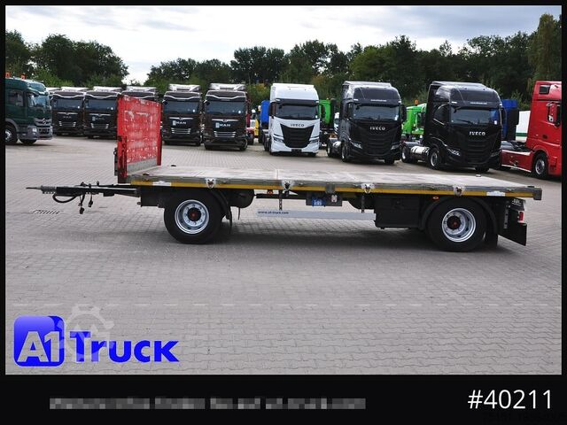 Anhänger mit offener Pritsche H&W Plattfroma, Twistlock, Container, vezinkt, guter Zustand