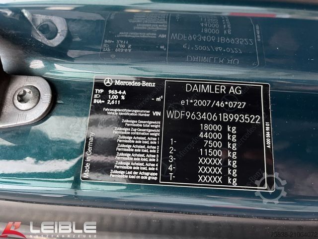 Volymdragbil MERCEDES-BENZ Actros 1843*Big Space*VollLuft*Nebenantrieb*