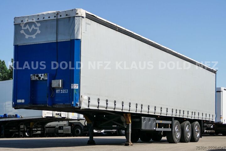 Open oplegger met zeil SCHMITZ CARGOBULL S01 Pritsche Plane 92m³ Liftachse safety-roof