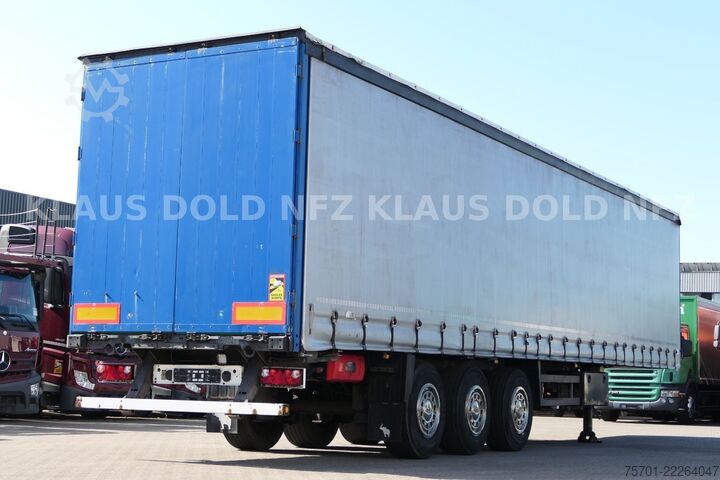 Open oplegger met zeil SCHMITZ CARGOBULL S01 Pritsche Plane 92m³ Liftachse safety-roof