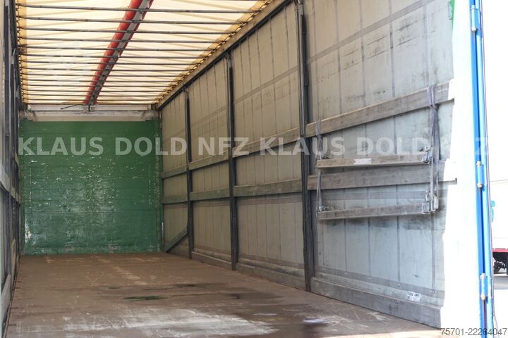 Open oplegger met zeil SCHMITZ CARGOBULL S01 Pritsche Plane 92m³ Liftachse safety-roof