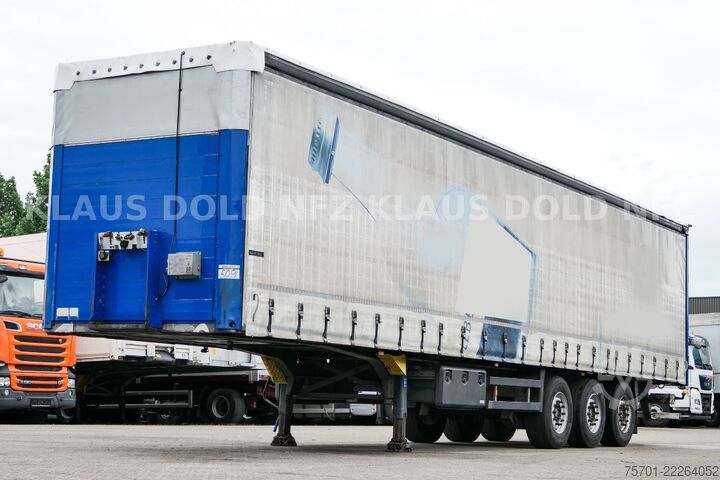 Open oplegger met zeil SCHMITZ CARGOBULL S01 Pritsche Plane 92m³ Liftachse safety-roof