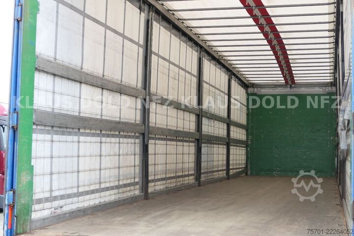 Open oplegger met zeil SCHMITZ CARGOBULL S01 Pritsche Plane 92m³ Liftachse safety-roof