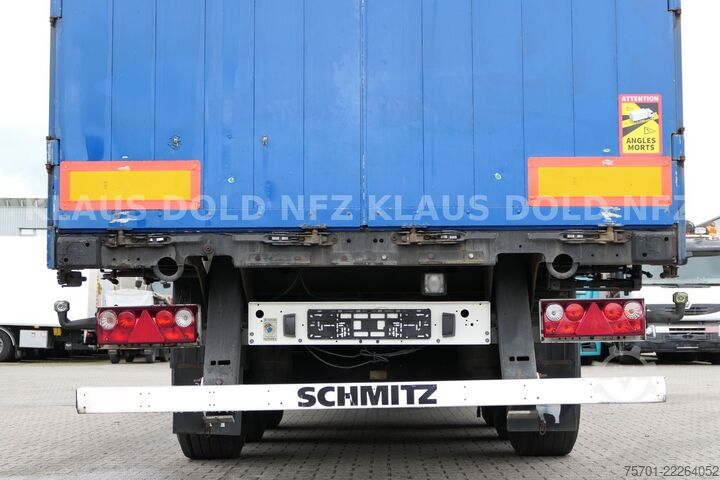 Open oplegger met zeil SCHMITZ CARGOBULL S01 Pritsche Plane 92m³ Liftachse safety-roof