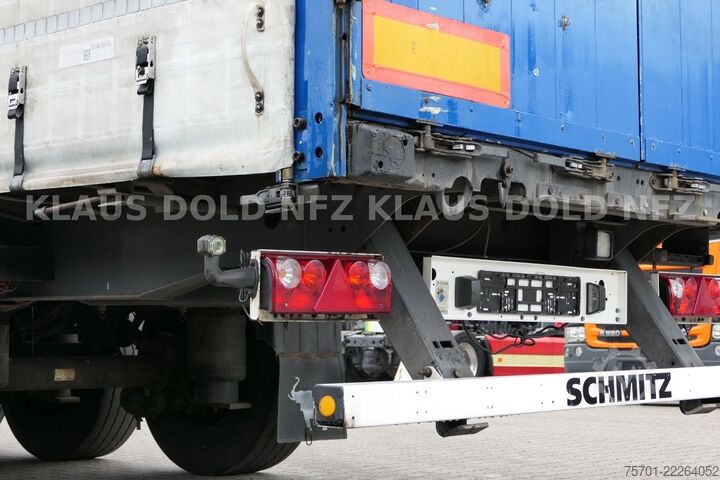 Open oplegger met zeil SCHMITZ CARGOBULL S01 Pritsche Plane 92m³ Liftachse safety-roof