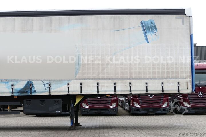 Open oplegger met zeil SCHMITZ CARGOBULL S01 Pritsche Plane 92m³ Liftachse safety-roof