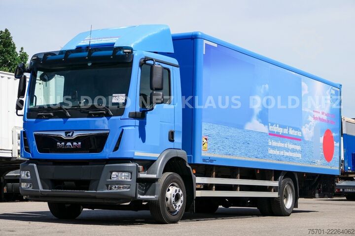 Vrachtwagen met bakwagen MAN TGM 15.290 Koffer Kamera Navi LBW Euro 6