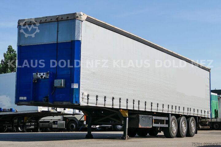 Open oplegger met zeil SCHMITZ CARGOBULL S01 Pritsche Plane 92m³ Liftachse safety-roof