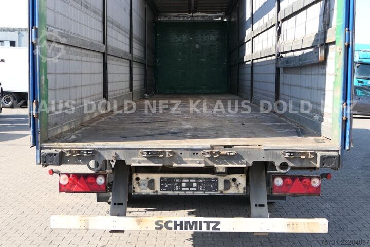Open oplegger met zeil SCHMITZ CARGOBULL S01 Pritsche Plane 92m³ Liftachse safety-roof