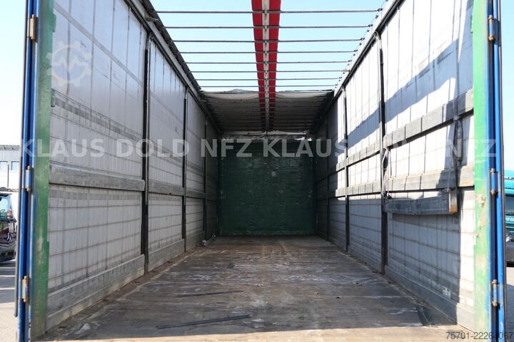 Open oplegger met zeil SCHMITZ CARGOBULL S01 Pritsche Plane 92m³ Liftachse safety-roof
