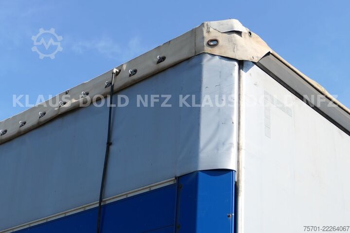 Open oplegger met zeil SCHMITZ CARGOBULL S01 Pritsche Plane 92m³ Liftachse safety-roof