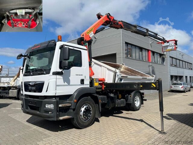 Camión volquete MAN TG-M 18.290 4x2 2-Achs Kipper Kran Funk 4xhydr+G